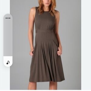 Elegant Brown Midi Dress